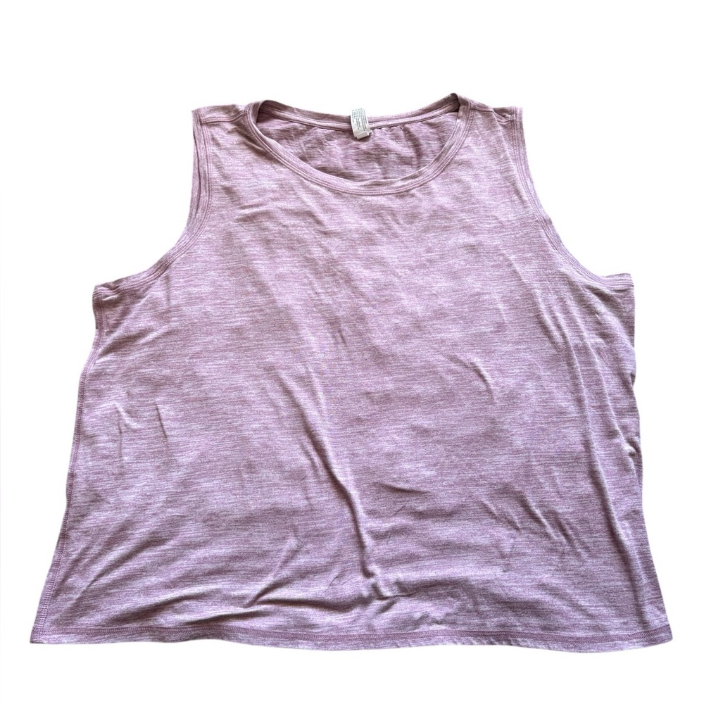 Yogalicious Women’s 1X‎ Mauve Sleeveless Active Tank Top Plus Size